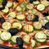 Pizza aux courgettes - Le Sésame Des Saveurs
