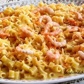 Pâtes aux crevettes - Le Sésame Des Saveurs