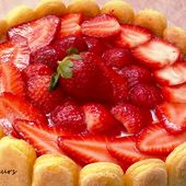 Charlotte fraise vanille - Le Sésame Des Saveurs