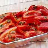 Tomates au four - Le Sésame Des Saveurs