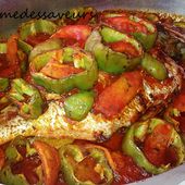 Poisson aux poivrons et tomates - Le Sésame Des Saveurs