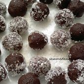 Boulettes chocolatées à la noix de coco - Le Sésame Des Saveurs