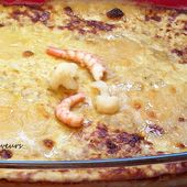 Gratin de chou-fleur aux crevettes - Le Sésame Des Saveurs