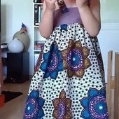 Une nouvelle robe en wax d'après mon tuto : Manolita