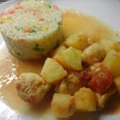 Poulet à l'ananas curry