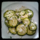 Carpaccio de courgette - La cuisine de poupoule