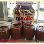 Crème dessert au Nutella au thermomix - La cuisine de poupoule