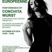 Conchita Wurst s'engage pour l'amour à Bruxelles