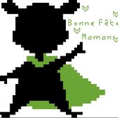 Grilles Gratuites 2014:Silhouette Bonne Fête Maman - Le Blog des Dames