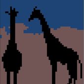 Grilles Gratuites 2014: Silhouettes Girafes (3) - Le Blog des Dames