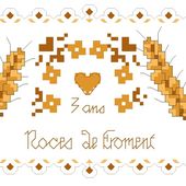Grille Gratuite : Anniversaire de Mariage : 3 ans - Le Blog des Dames