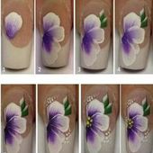 Apprendre à faire des fleurs en one stroke. - NailartAngel