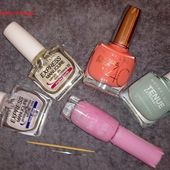 Nail art années seventies.... réalisé avec un cure dent et une aiguille - NailartAngel