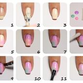 Comment faire un dégradé de couleur sur vos ongles? tutoriel - NailartAngel