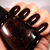 Vernis noir pailleté "CHINA GLAZE" - NailartAngel