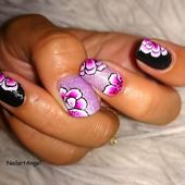 Nail art fleurs des iles - NailartAngel