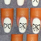 tutoriel: Nail art noeud papillon - NailartAngel