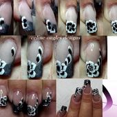 Tutoriel fleurs one stroke. - NailartAngel
