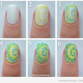 Tutoriel nail art hippie, peace and love - NailartAngel