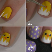 Nail art pâques, nail art pas à pas, tutoriel image - NailartAngel