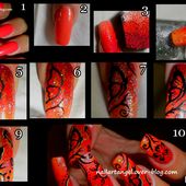 Nail art inspiration tribale, nail art papillon, nail art fleur, tutoriel pas à pas - NailartAngel