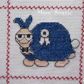 Plaid Tortues brodées : Tortues Case, Playmette Playboy et Charente Maritime - Chez Mamigoz
