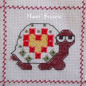 Plaid Tortues brodées : Tortues Esquimau, Jardinière et fantaisie - Chez Mamigoz