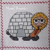 Plaid Tortues brodées : Tortues Esquimau, Jardinière et fantaisie - Chez Mamigoz