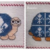 Plaid aux Tortues : Deux Tortues Royalistes - Chez Mamigoz