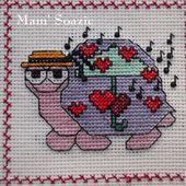 Plaid aux Tortues : Tortue " Chantons sous la pluie " - Chez Mamigoz