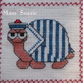 Plaid aux Tortues : Tortue Marinette - Chez Mamigoz