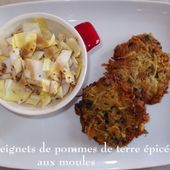 Les Beignets de Pommes de terre épicées aux Moules - Chez Mamigoz