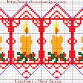 Nouvelle grille de fuseaux pour vos sapins de Noël - Chez Mamigoz