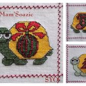 Plaid aux Tortues : 3 Tortues pour Noël - Chez Mamigoz