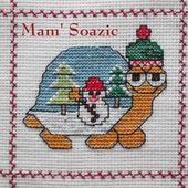 Plaid aux Tortues : Tortue de Noël - Chez Mamigoz