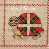 Plaid aux Tortues : Tortue Drapeau Basque - Chez Mamigoz
