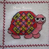 Plaid Tortue : Tortue Mosaïque façon Vitrail - Chez Mamigoz