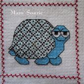 Plaid Tortue : Tortue Azulejo 1 - Chez Mamigoz