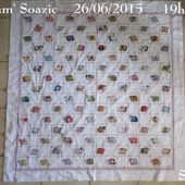 Plaid Tortues ... Broderie Terminée ... Yes ! - Chez Mamigoz