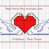Bande à broder : les Deux Cygnes en deux tailles - Chez Mamigoz