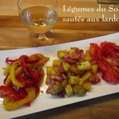 Légumes du Soleil, sautés aux lardons, à l'Actifry - Chez Mamigoz