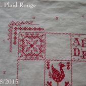 SAL Libre et gratuit : Plaid Broderies Rouges, le nouveau défi 2015/2016 - Chez Mamigoz