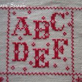 SAL : Plaid Broderie Rouge... Case 6 / C1 - Chez Mamigoz