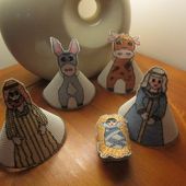 Un petit aperçu de la Crèche Noël 2015 brodée en 3 D, - Chez Mamigoz