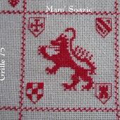 SAL : Plaid Broderie Rouge... Grille 75/E5 - Chez Mamigoz