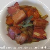 Fenouil et carottes braisés au lard et Quatre Epices - Chez Mamigoz