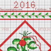 Bonne Année 2016, à broder - Chez Mamigoz