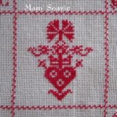 SAL : Plaid Broderie Rouge... Grille 74 / G7 - Chez Mamigoz