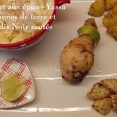 Colis de Patricia, Poulet aux Epices Yassa, PdeT et Radis Noir ( Actifry ) - Chez Mamigoz