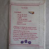 Livre Recettes Brodées : Far Breton - Chez Mamigoz